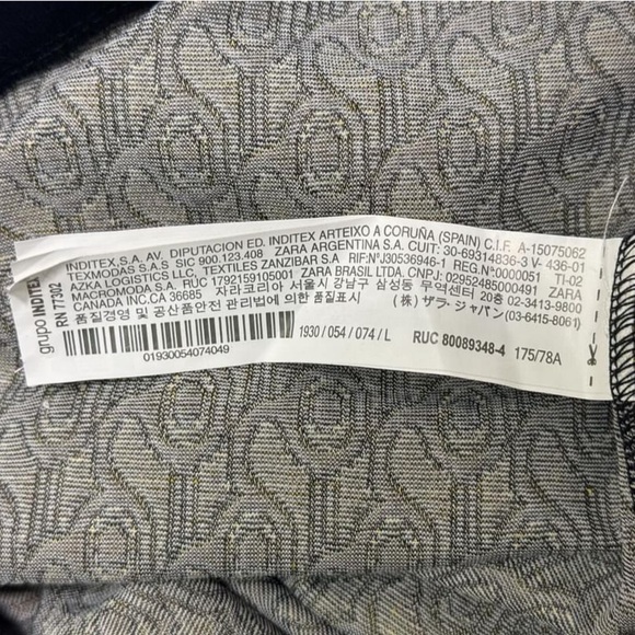 NWT ZARA PRINTED JACQUARD KNIT Short SET Size L - Picture 12 of 13